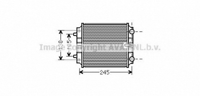 AVA QUALITY COOLING ai2336 -  Радиатор, охлаждение двигателя